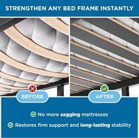 Sommier Queen Bunkie Board Classic 60x80 à lattes verticales espacées de moins de 2,5 pouces pour lit plateforme et matelas en mousse à mémoire de forme