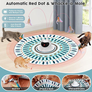 Giocattolo Laser Interattivo per Gatti Ricaricabile USB con Piuma Mobile per Giochi di Nascondino - Product Image 4