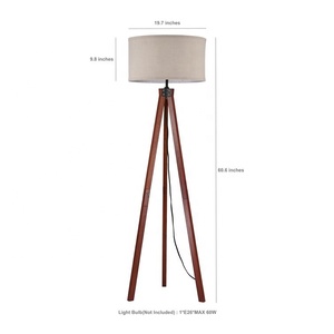 Đèn Sàn Ba Chân Gỗ Tẩy Trắng Trang Trí Tiêu Chuẩn Trang Trí Phòng Ngủ Phòng Khách Trong Nhà - Product Image 6