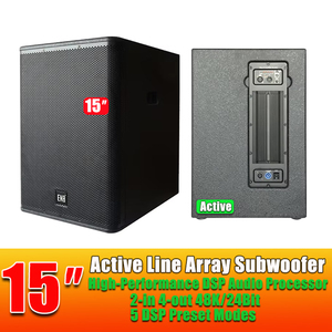 전문가용 15인치 F4.8+FX15 자가전원 라인 어레이 오디오 시스템 고품질 휴대용 900W 음향 장비 - Product Image 3