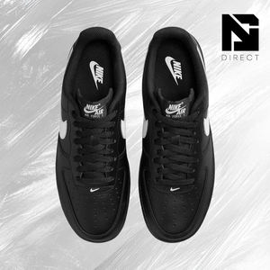 Nike <span class=keywords><strong>Air</strong></span> <span class=keywords><strong>Force</strong></span> <span class=keywords><strong>1</strong></span> '07 'Negro Blanco' Zapatillas de Cuero para <span class=keywords><strong>Hombre</strong></span>, Ligeras, Casuales, para Caminar a Diario, Venta al Por Mayor - Product Image 3