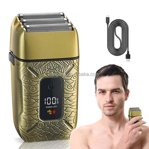 Tondeuse à <span class=keywords><strong>barbe</strong></span> électrique rechargeable pour homme, 3 têtes, affichage numérique, rasoir de rasage, utilisation à sec ou à l'eau, rasoir pour le visage, rasage de la tête chauve - Product Image 6