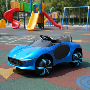 سيارة أطفال كهربائية جديدة قابلة لإعادة الشحن بتصميم عصري باللون الأبيض والأصفر والأزرق والوردي - Product Image 4