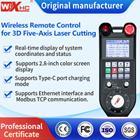 WiXHC Industriel 433 MHz Laser Cutting Wireless Electronic MPG Handwheel Modbus TCP 2.8 Inch Color Screen Manual Pulse Generator