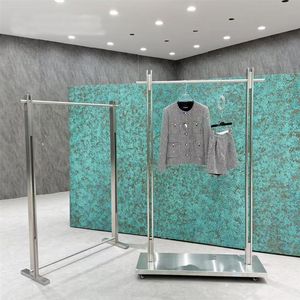 Expositor <span class=keywords><strong>de</strong></span> Acero Inoxidable para Tiendas <span class=keywords><strong>de</strong></span> <span class=keywords><strong>Ropa</strong></span> <span class=keywords><strong>de</strong></span> Hombre y Mujer, <span class=keywords><strong>de</strong></span> Alta Gama, Fácil <span class=keywords><strong>de</strong></span> Montar - Product Image 1