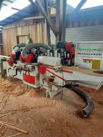Mesin pengolah papan kayu listrik otomatis, empat sisi kayu Solid Moulder Planer