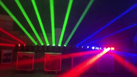 Éclairage de scène 5 têtes 80W RGBW DMX512/LED à activation sonore, projecteur Wash Beam à rotation illimitée, lumières mobiles 85/28CH Ra95 IP20 DJ