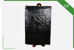 Sacs poubelles robustes de 44-45 gallons, grands sacs noirs de 1,5 mil, doublures pour poubelles, taille et couleur personnalisées, 150 sacs, fabriqués aux États-Unis - Product Image 3