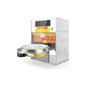 일회용 테이크 아웃 식품 포장 용기 열 씰 저렴한 수동 알루미늄 호일 뚜껑 씰링 기계 - Product Image 4