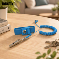 Bracelet antistatique ESD avec cordon de mise à la terre et pince crocodile pour la réparation de téléphones portables, durable, AC 110-240V, réglable