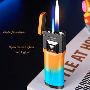 <span class=keywords><strong>Briquet</strong></span> torche Twinfire en métal, logo personnalisé, <span class=keywords><strong>briquet</strong></span> multicolores, cadeau, <span class=keywords><strong>briquet</strong></span> d'extérieur - Product Image 3