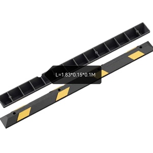 ตัวกั้นจอดรถแบบยางรุ่น L183 สีเหลือง+ดำ สะท้อนแสงสูง ใช้ได้ทั้งใต้ดินและกลางแจ้ง สำหรับงานหนัก - Product Image 1