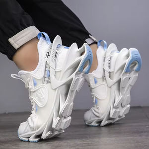 Nouvelles Chaussures de Sport pour Hommes – Design Tendance, Légères et Respirantes, à Lacets ou à Enfiler, avec Tige en Maille, Idéales pour la Course et la Marche, Antidérapantes - Product Image 5