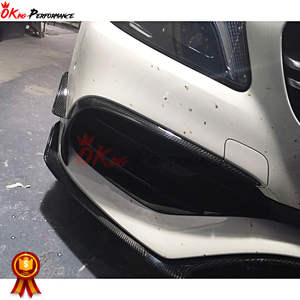 Lame avant en Fiber de carbone pour mercedes-benz classe A <span class=keywords><strong>W176</strong></span> A200 <span class=keywords><strong>Sport</strong></span> <span class=keywords><strong>A250</strong></span> A260 A45 AMG BodyKit - Product Image 4