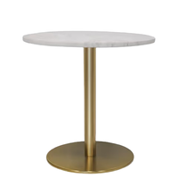 Table à manger et table basse de style commercial moderne de luxe, convertible, extensible, avec plateau en marbre et structure en fer pour café