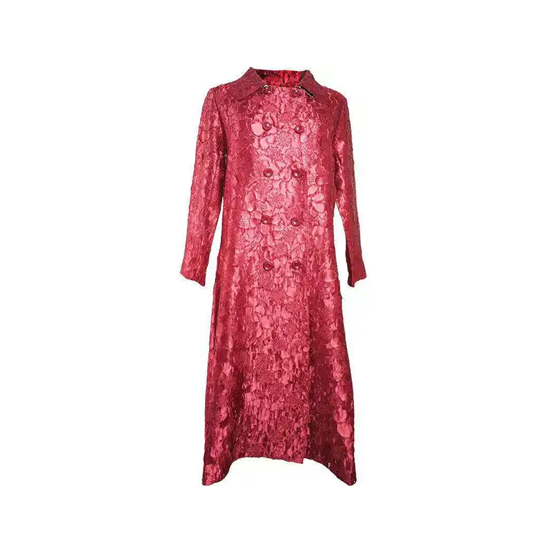 Conjunto de cardigan de renda feminino, casaco longo com cintura liso, cor lisa, vermelho, cintura alta, para mulheres, 2022