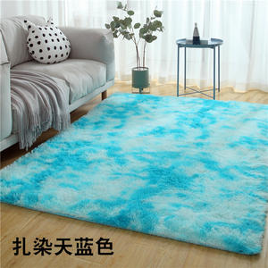 Tapis rectangulaire moderne à poils longs 4,5 cm, antidérapant, pour salon, chambre, revêtement de sol, lavable en machine, décoration intérieure - Product Image 2
