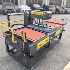 New Automatic Pneumatic Four Station Heat Press Machine Flatbed <b>Printer</b> for T-<b>shirt</b> 40x50cm Platen Movable - Product Image 1