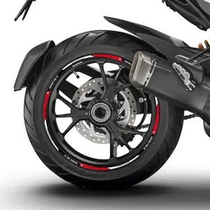 <span class=keywords><strong>DUCATI</strong></span> MULTISTRADA 1260 <span class=keywords><strong>1200</strong></span> <span class=keywords><strong>1200</strong></span> S Pegatina de rueda Deportes Reflectante Hub Calcomanías Llanta Cinta de rayas para motocicletas Carrocería de coche 1 año - Product Image 3