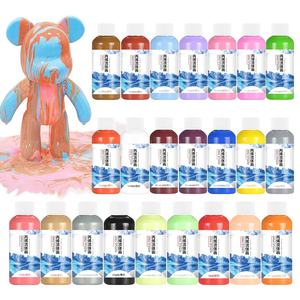 Osbang Pintura Acrílico Verter Pintura DIY Creativo Oso Pintura Fabricante Venta Directa 24 colores Verter Color 60ML Caja de Color - Product Image 2