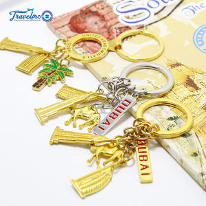 Portachiavi Souvenir turistico personalizzato 3D Dubai in lega di zinco doppio lato <span class=keywords><strong>Burj</strong></span> Khalifa Dubai Souvenir portachiavi - Product Image 6