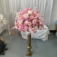 IFG 2026 Bunga Bola Buatan Tangan Warna Pink Muda 70cm Terbaik untuk Dekorasi Tengah Meja Pernikahan, Paskah & Natal