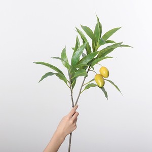 Branches artificielles de mangue Dream Castle, 30cm-100cm, en plastique durable, pour décoration intérieure, bouquet - Product Image 2