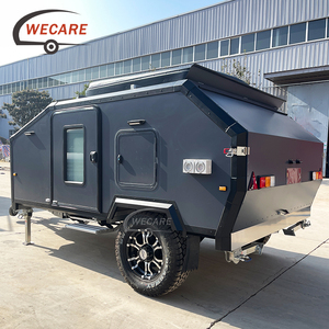 ONLYWE Remolque de viaje para acampar familiar Pequeño todoterreno <span class=keywords><strong>Caravana</strong></span> híbrida Estándares australianos Camper todoterreno Triler Camping <span class=keywords><strong>4x4</strong></span> - Product Image 5