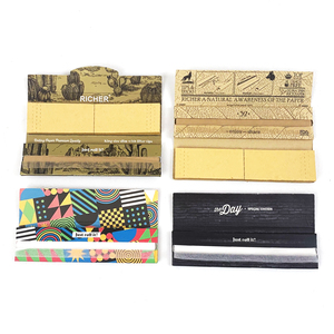 Papier à rouler le tabac en pâte de bois brun non blanchie, format 1 1/4, personnalisé avec gomme arabique naturelle - Product Image 4