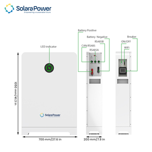 Batterie solaire hybride Solara Power Split 48V 314Ah 16.08KWh LiFePO4 Lithium, étanche IP65, sur pied - Product Image 5