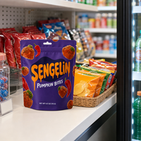 Sacs en Mylar de qualité alimentaire, pochettes verticales en aluminium avec fermeture éclair pour l'emballage de snacks, vente en gros