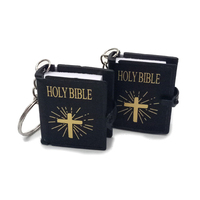 Accessoires Porte-clés Mini Livre Sainte Bible Chrétien Mignon en Gros