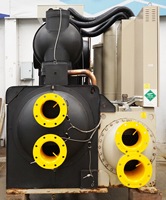 İkinci El Ticari HVAC Tek Vidalı Soğutucu 1224KW Su Soğutmalı Büyük Kapasiteli Endüstriyel R134a Sistem Ünitesi
