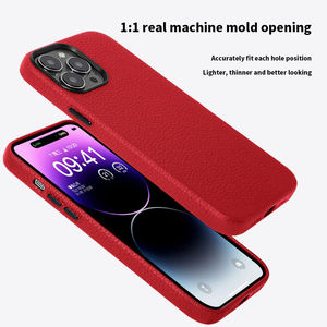 Funda de cuero Minibook para iPhone 17 16 Pro Max, estilo influencer, funda de media cubierta para iPhone 17 16 Pro Max - Product Image 5