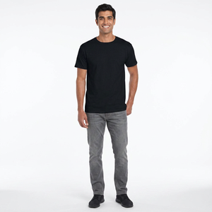 T-shirt Personalizzate <span class=keywords><strong>di</strong></span> Alta Qualità a Maniche Corte in Tessuto Non Tessuto Traspirante, Taglie S-4XL, Marca <span class=keywords><strong>di</strong></span> Lusso FINER THREADS per Uomo - Product Image 1