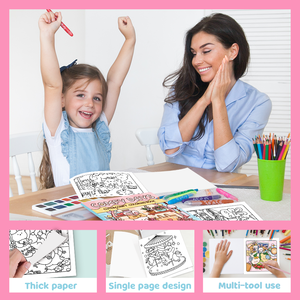 Carino e accogliente libro da colorare di 40 pagine audace e facile per adulti ragazzi bambini-prodotto in carta personalizzato per bambini <span class=keywords><strong>libri</strong></span> da colorare per adulti - Product Image 5