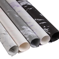 Papier d'emballage personnalisé en marbre blanc, 50 rouleaux de papier kraft pour halloween, vente en gros