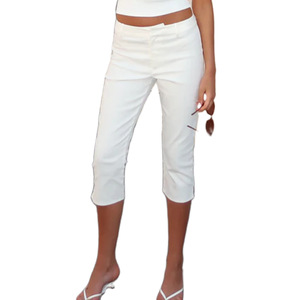<span class=keywords><strong>Pantaloni</strong></span> da Donna alla Moda 2026 Stile Europeo e Americano a Vita Alta, Leggings <span class=keywords><strong>Skinny</strong></span> Elasticizzati, <span class=keywords><strong>Pantaloni</strong></span> Capri a Pois - Product Image 4