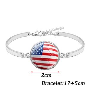 Ensemble de bijoux 3 pièces (collier, bracelet, boucles d'oreilles) avec emblème national du Maroc pour match de football, nouveauté 2026, vente en gros - Product Image 5