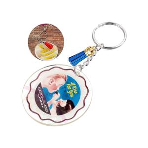 Venta caliente logotipo personalizado dibujos animados <span class=keywords><strong>brillo</strong></span> epoxi llavero encanto Pin soporte plástico llavero Anime acrílico llavero - Product Image 1