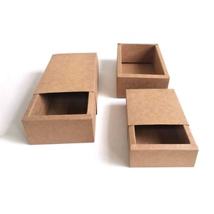 Bán Buôn Giá Rẻ Trượt Mở Tay Áo Nâu Bao Bì Hộp Tái Chế Tùy Chỉnh Nhỏ Màu Đen Kraft Giấy Trượt Ngăn Kéo Hộp Quà Tặng Bao Bì - Product Image 4