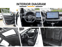 DONGFENG GLORY 580 Pro SUV Dfsk Glory 580 LHD M2 Incontrol1 Finition Noire Caméra LED Éclairage Électrique Cuir Turbo ACC Nouveau Chine
