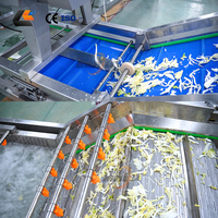Fabrieks prijs groentehakker groente- en fruitwasmachine volautomatische bladgroente reinigingslijn