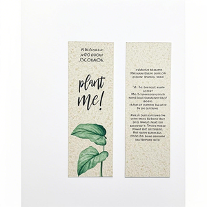 Marque-page personnalisé en papier semence écologique pour invitations de mariage et calendriers - Product Image 3