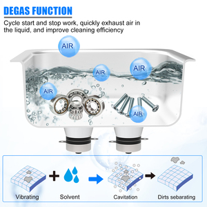 Pulitore a Ultrasuoni 40Khz 60W Vasca 800ML Attrezzatura per Pulizia Domestica per Gioielli Argento Oro Dentiere Casa Auto Esterno - Product Image 5