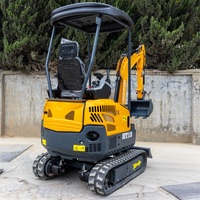 Mini-excavatrice DDP à prix acceptable, 1 tonne, 1,5 tonne, 1,8 tonne, EPA EURO 5, petite pelle, mini-pelle Hightop HT18