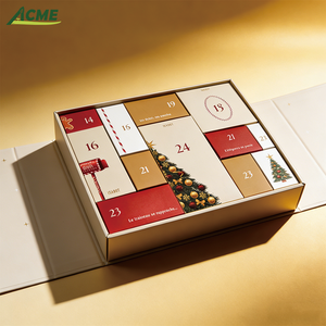 <span class=keywords><strong>Calendario</strong></span> <span class=keywords><strong>de</strong></span> <span class=keywords><strong>Adviento</strong></span> Navideño Ecológico <span class=keywords><strong>Blanco</strong></span> Personalizado, Caja Sorpresa con Cierre Magnético, Cuenta Regresiva <span class=keywords><strong>de</strong></span> 12 Días, Cosméticos, Chocolates - Product Image 2