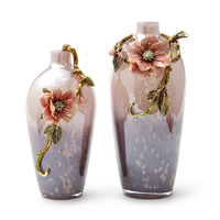 RORO décor à la maison salon chambre bureau fête musée moderne luxe maison décorative émail grande fleur verre cristal vase