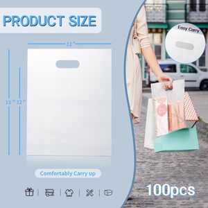 Bolsas de Plástico con Asas 12x15 para Compras, Desechables, de Material PE, para Uso Comercial - Product Image 4