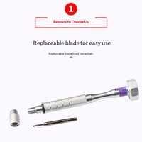 Kit de réparation de lunettes de qualité industrielle en acier inoxydable de petite taille avec accessoires, support et mini-outils de tournevis